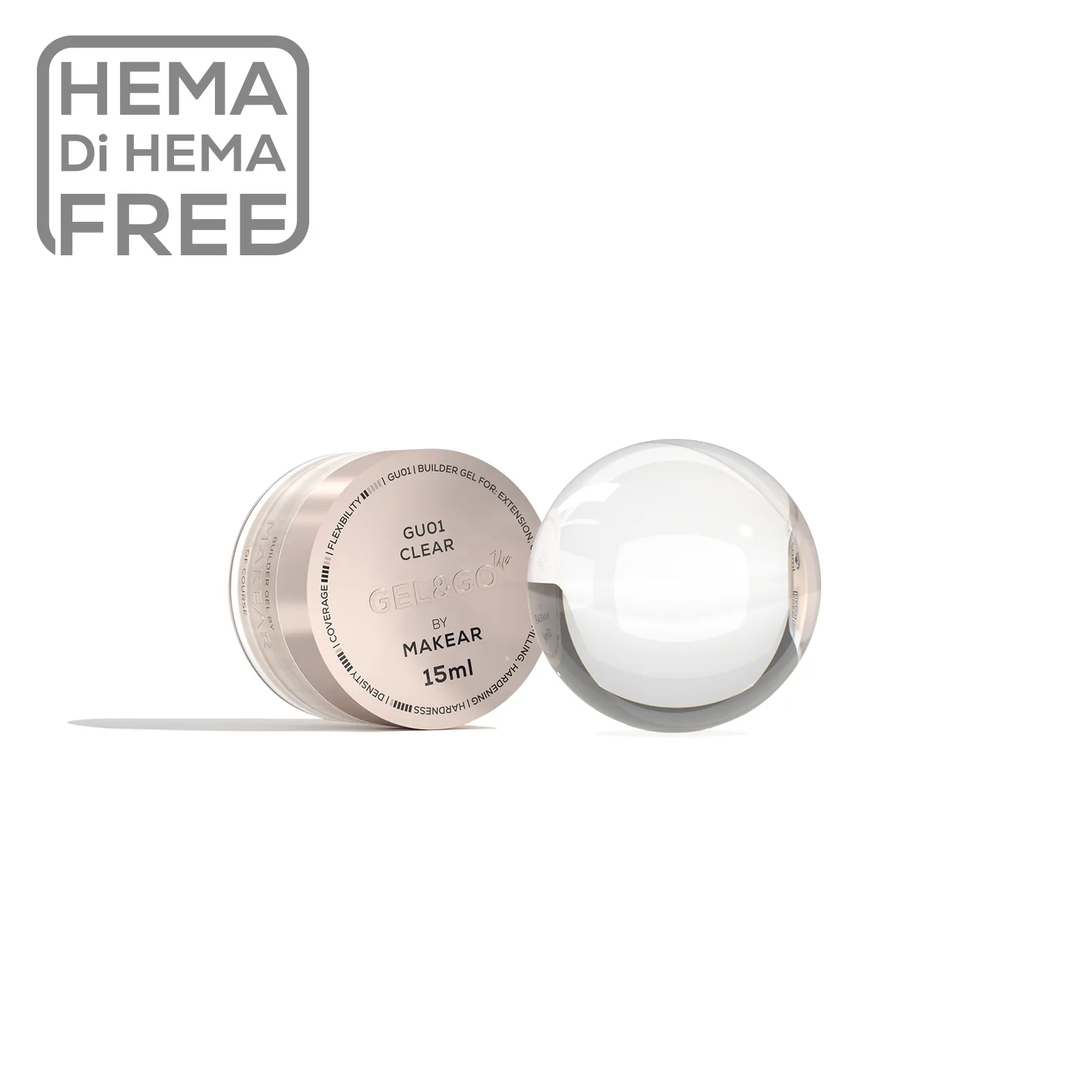 Gel&Go Up Clear 15ML GU01