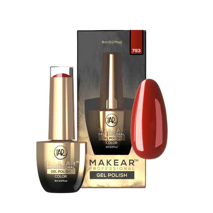 Vernis Semi-Permanent Ti Amo 793 8ML Makear – Rouge Élégant et Intemporel